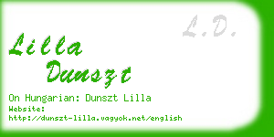 lilla dunszt business card